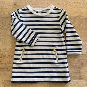 Navy & white stripe dress